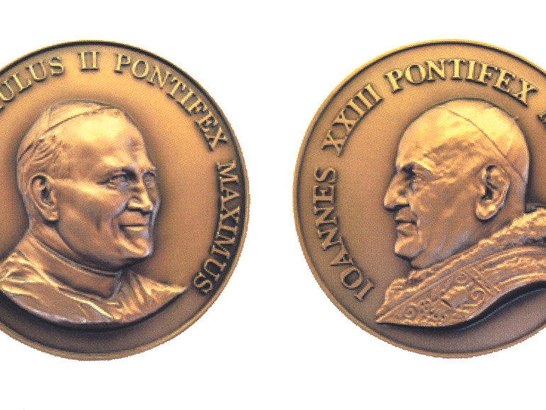 Montagnana, due medaglie e un annullo filatelico per celebrare i papi santi