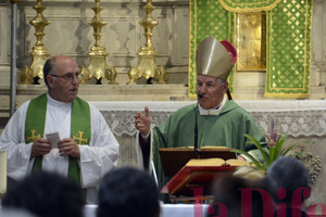 Mons. Mattiazzo ha incoraggiato i dolesi a ripartire con fiducia dopo il cataclisma