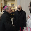 Con il rettore del seminario don Giampaolo Dianin e alcuni seminaristi tra cui il diacono Stefano Gui