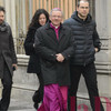 L'arrivo del vescovo Claudio al seminario. Con lui anche l'assessore del comune di Padova Vera Sodero