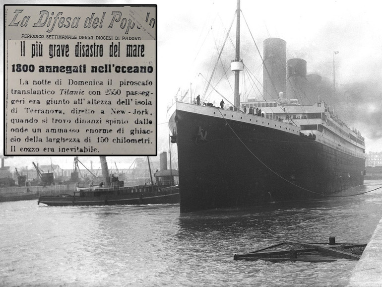 106 anni fa affondava il Titanic. Come ne dava notizia La Difesa del Popolo