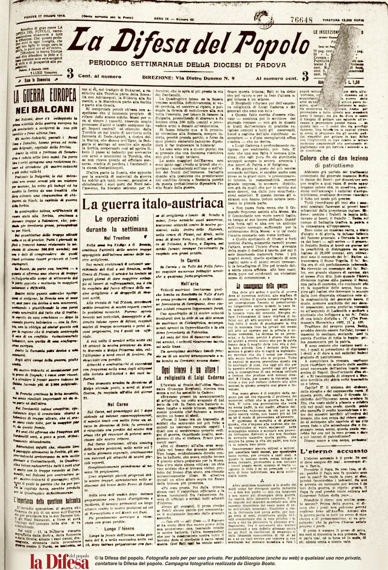 17 ottobre 1915: corpi straziati, figli senza padri