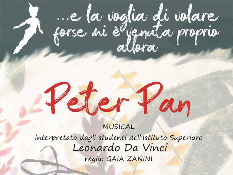 23 maggio all'MPX gli studenti del "Da Vinci" mettono in scena Peter Pan, dedicato al preside Luca D'Alpaos, da poco scomparso