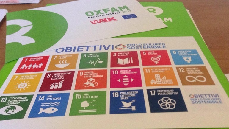 Agenda 2030: se ne parlerà anche a scuola con Oxfam back to school 2019