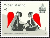 Asiago conferisce l'Oscar della filatelia ai due francobolli di San Marino dedicati a Medici senza frontiere