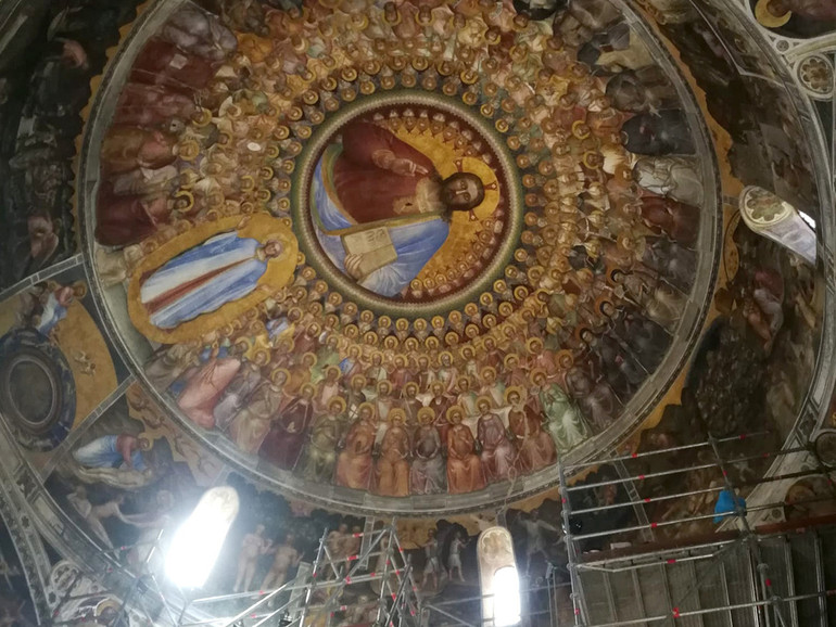 Battistero della Cattedrale di Padova: tra due mesi termina il restauro degli affreschi