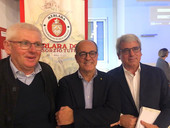 da sinistra Luigino De Togni, Paolo di Castro , Gianni Del Moro 