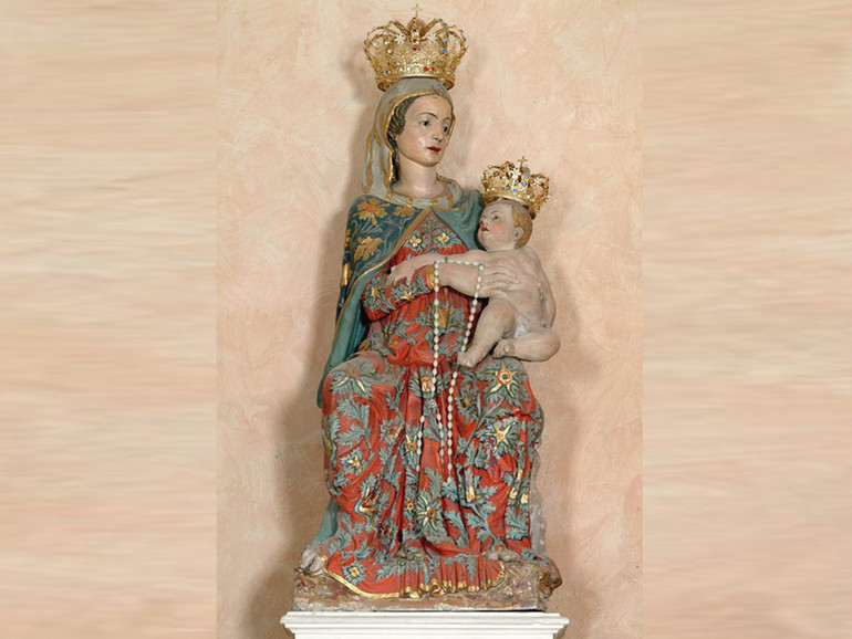 Cantiere aperto sul restauro della Madonna con Bambino della chiesa di Pozzonovo