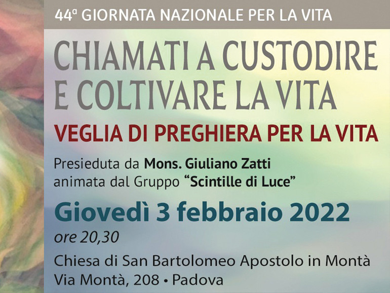 “Custodire ogni vita”, il 3 febbraio veglia a Montà “Custodire ogni vita”, il 3 febbraio veglia a Montà