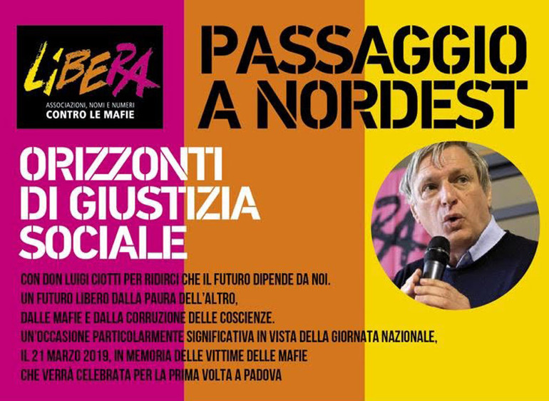 Don Ciotti torna a Padova per parlare di futuro