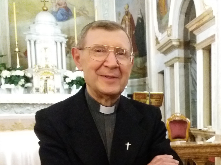 Don Luciano Cavazzana, della parrocchia di san Daniele in centro a Padova, è monsignore