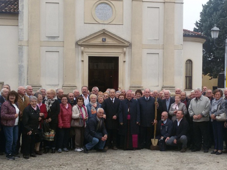 Il Vescovo Cipolla con i pensionati Coldiretti 2017 