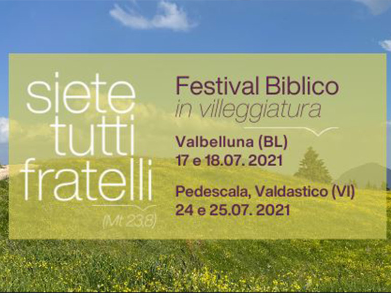 Festival Biblico in villeggiatura: si parte in Valbelluna (BL) il 17 e 18 luglio