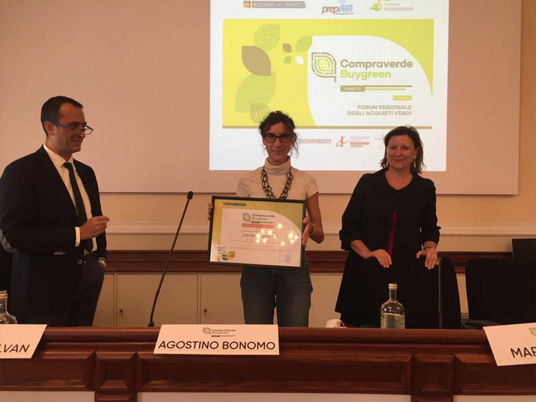 Il Comune di Padova riceve il Premio Compraverde Buygreen Veneto 2020 per il Piano d’Azione per gli acquisti verdi 2019-2022