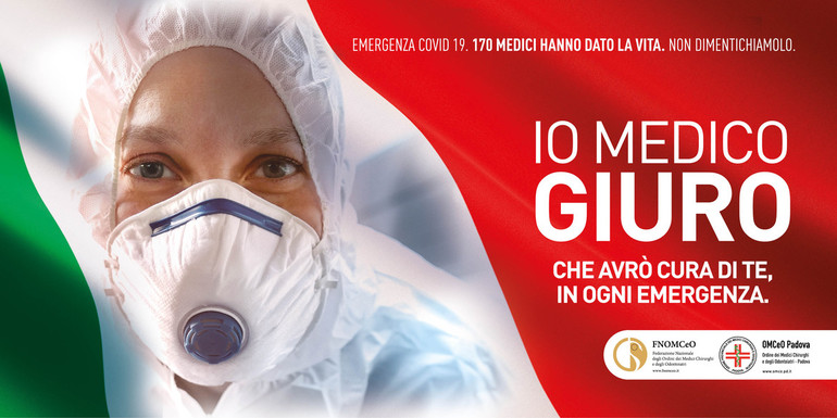 #iomedicogiuro: l'Ordine dei Medici di Padova adotta e rilancia la campagna di comunicazione della Fnomceo #iomedicogiuro: l'Ordine dei Medici di Padova adotta e rilancia la campagna di comunicazione della Fnomceo