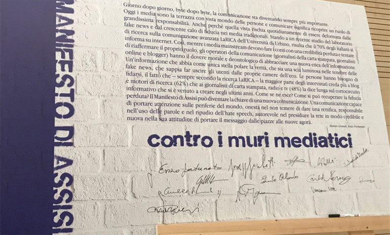 «La Carta di Assisi divenga la Carta europea della libertà di informazione» 