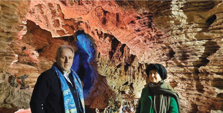 La Natività risplende nelle grotte di Villa Papafava