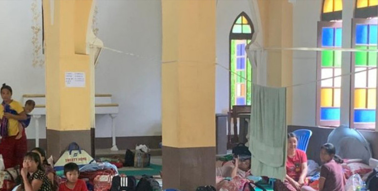 Myanmar, colpita la Chiesa del Sacro Cuore di Gesù a Doukhu. A Loikaw, tutte le parrocchie sono state evacuate
