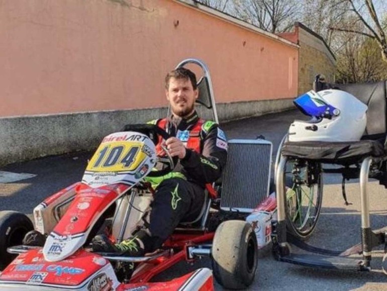 Niko Tremolada, a tutta birra sui go-kart