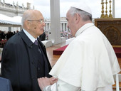 Papa Francesco: Napolitano “animato dalla ricerca del bene comune, ne ho apprezzato l’umanità e la lungimiranza”