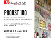  Proust 100. Il collegio Gregorianum propone una serata di letture musica e colloca una targa commemorativa nel centenario della morte