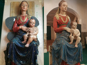 Restaurata la "Madonna con il Bambino" della chiesa di San Nicolò. La terracotta ritrova la delicata dolcezza