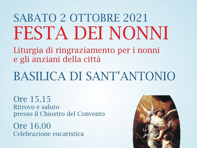 Sant'Egidio, Padova: il 2 ottobre al Santo la Festa dei Nonni