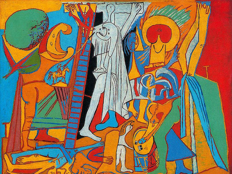 Una crocifissione che ci avvia al senso. In un libro in cui si affronta la profondità religiosa del laicissimo Picasso Una crocifissione che ci avvia al senso. In un libro in cui si affronta la profondità religiosa del laicissimo Picasso