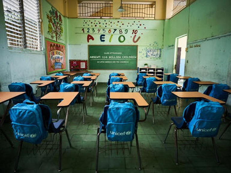 Unicef: primo giorno di scuola rinviato a “tempo indeterminato” per 140 milioni di bambini
