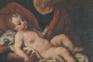 San Giuseppe con Gesù bambino di Antonio Zanchi