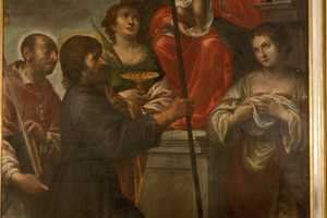 Madonna con Gesù bambino in trono