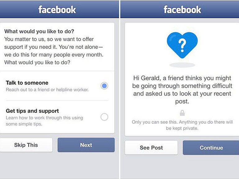Tentato dal suicidio? Anche Facebook ti viene in aiuto Tentato dal suicidio? Anche Facebook ti viene in aiuto