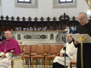 Il saluto dell’amministratore diocesano mons. Paolo Doni
