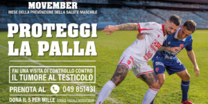 Il Movember di Fondazione Foresta tra Calcio Padova e Municipi Illuminati di Blu