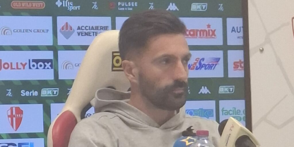 Matteo Andreoletti in conferenza stampa pre Padova - Venezia