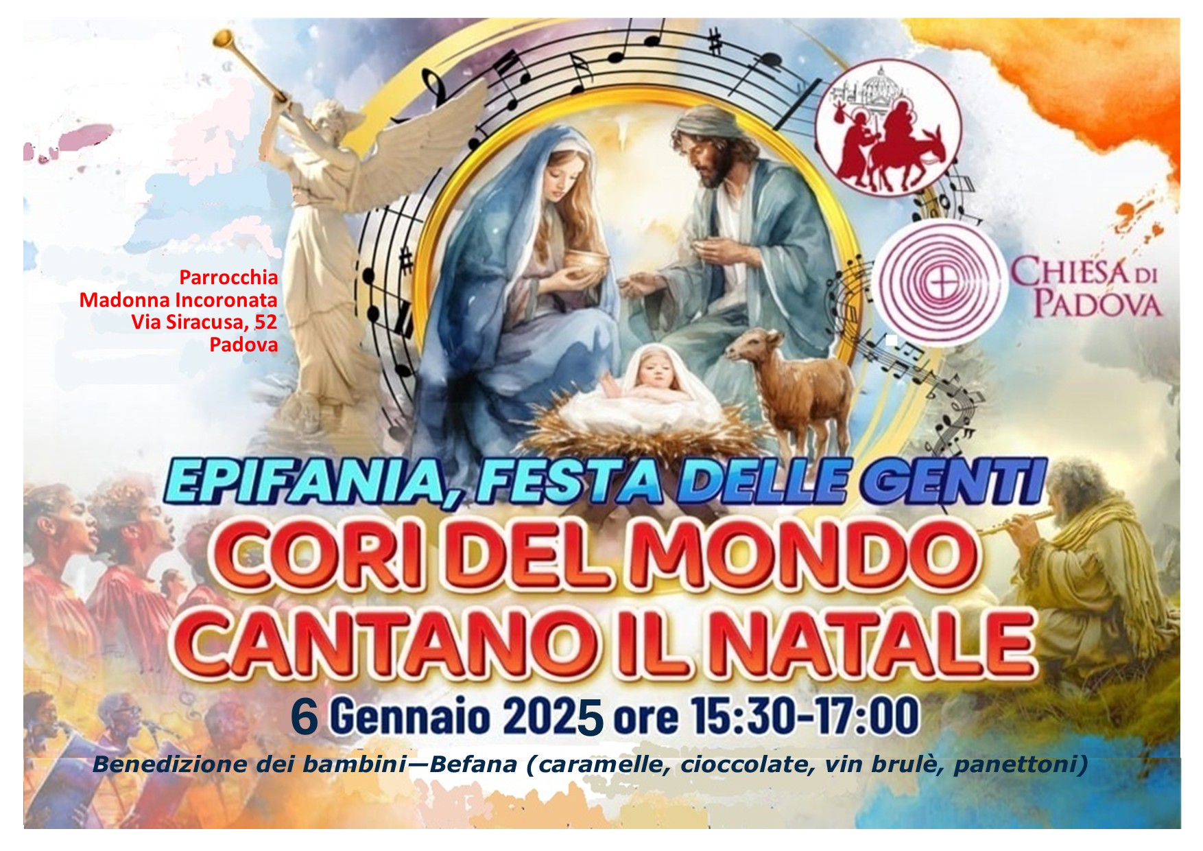 6 gennaio, Cori del mondo cantano il Natale