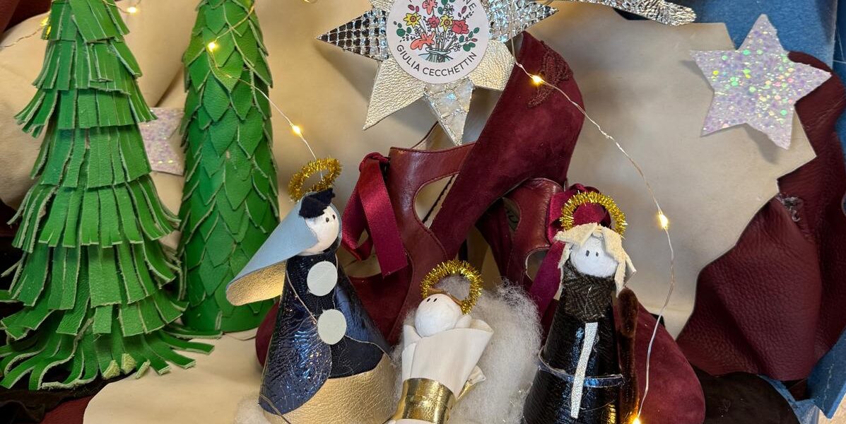 Saonara. La Natività dentro una scarpa rossa