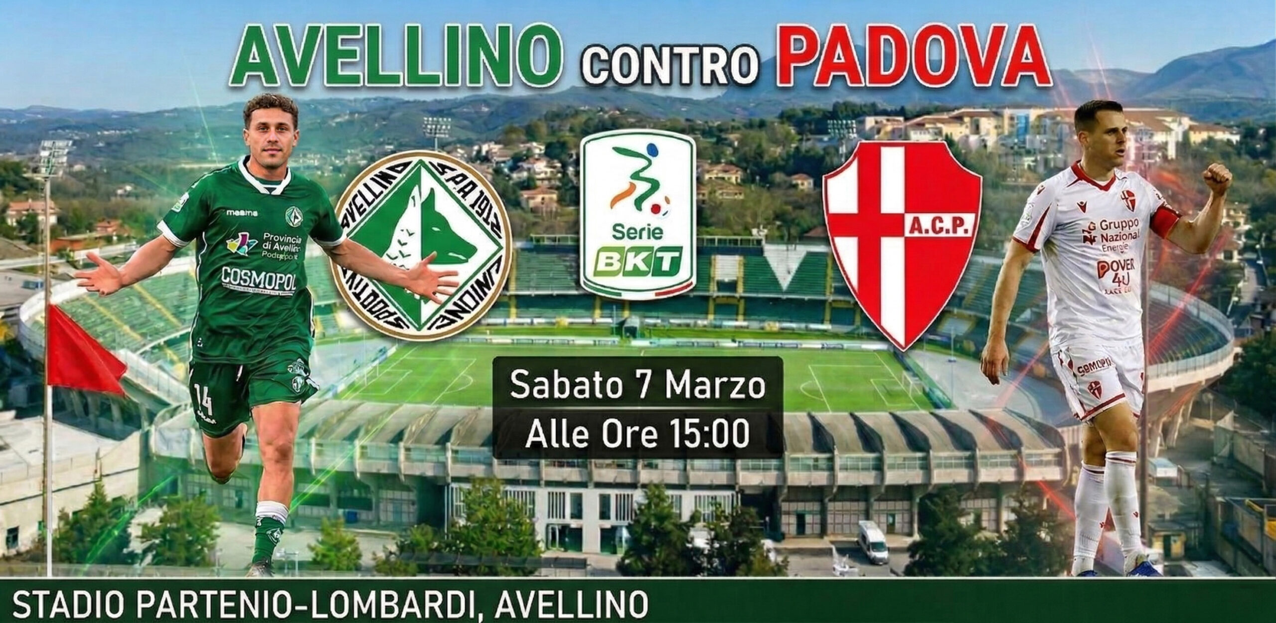 Avellino-Padova, scontro diretto da non sbagliare