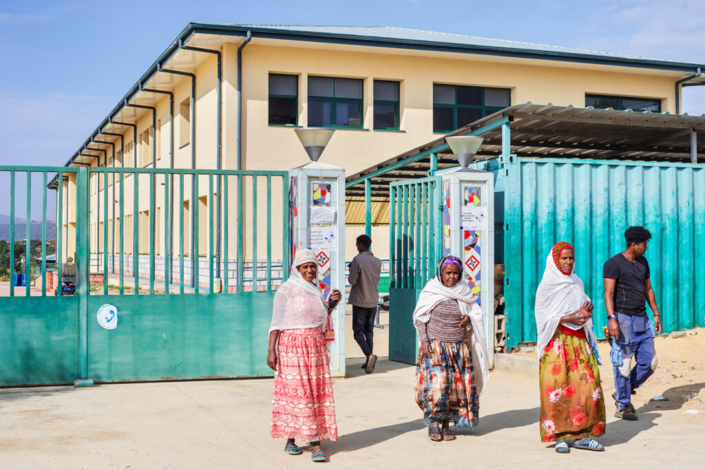 L’ingresso dell’ospedale Kidane Mehret di Adwa.