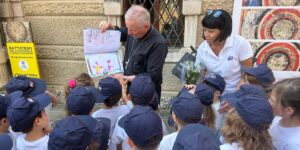 Istituto Clair – Fondazione Bortignon. Bambine e bambini hanno incontrato il vescovo e donato un segno