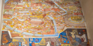 Restauro al palazzo del Bo. Il dipinto ritrae la città di Padova