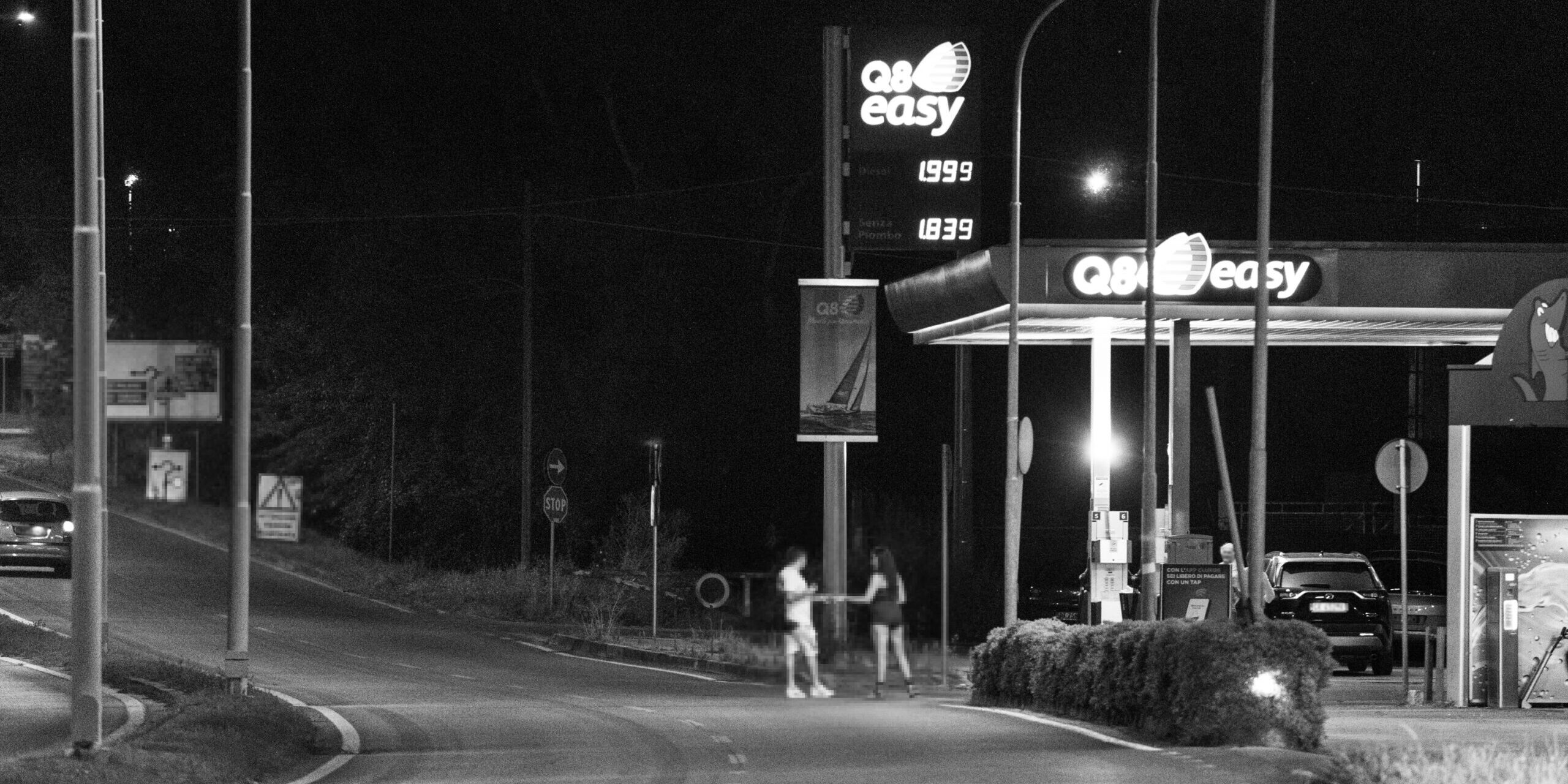 Padova di notte, oltre il marciapiede