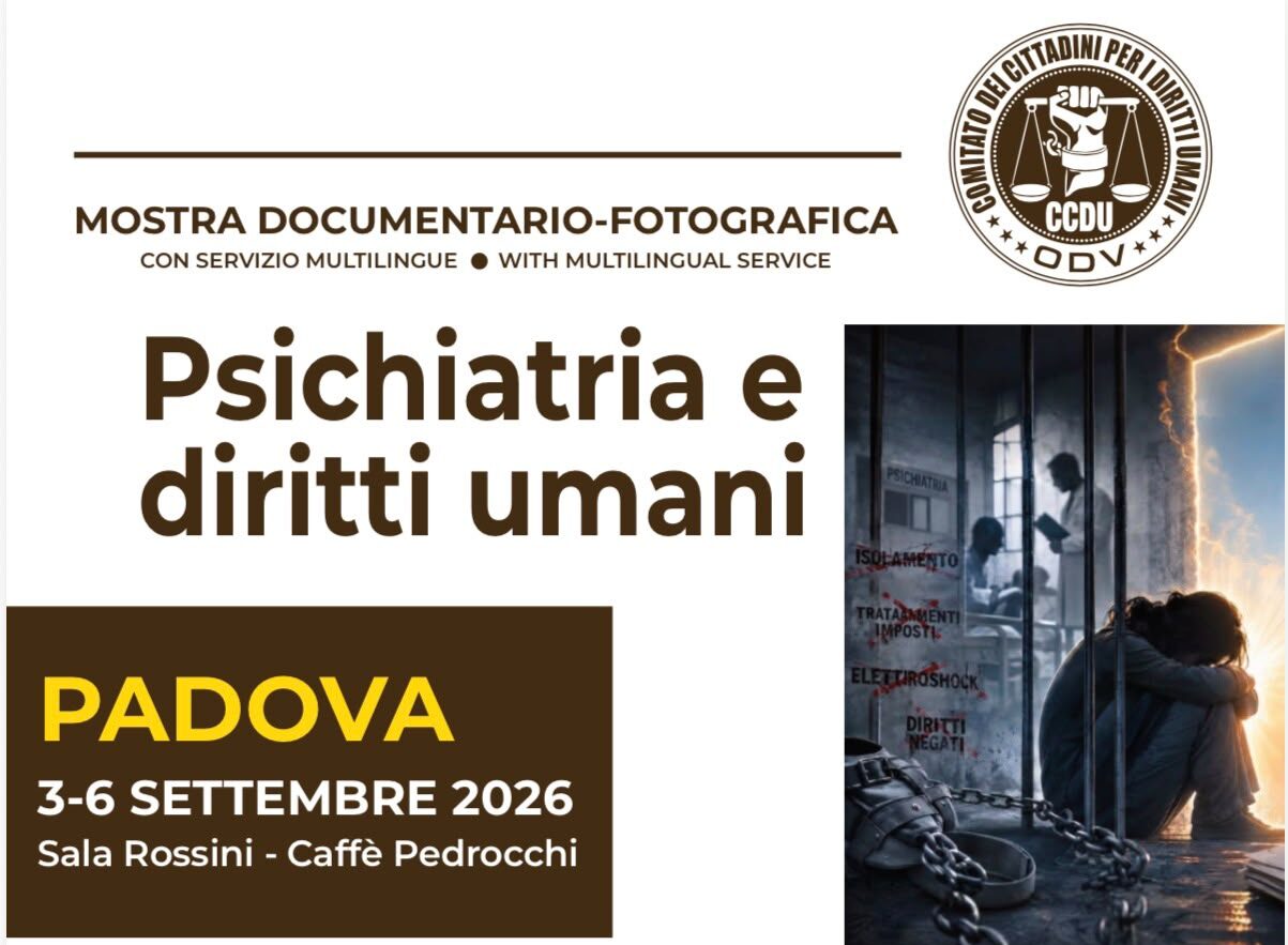 “Psichiatria e diritti umani”: mostra fotografica al Caffè Pedrocchi