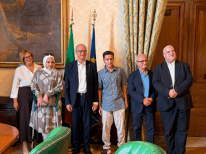 Rahaf e Mohammed, arrivati da Gaza e diplomati al Barbarigo, hanno incontrato il ministro Valditara