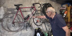 Armando… che con la sua bici non rinuncia alle salite