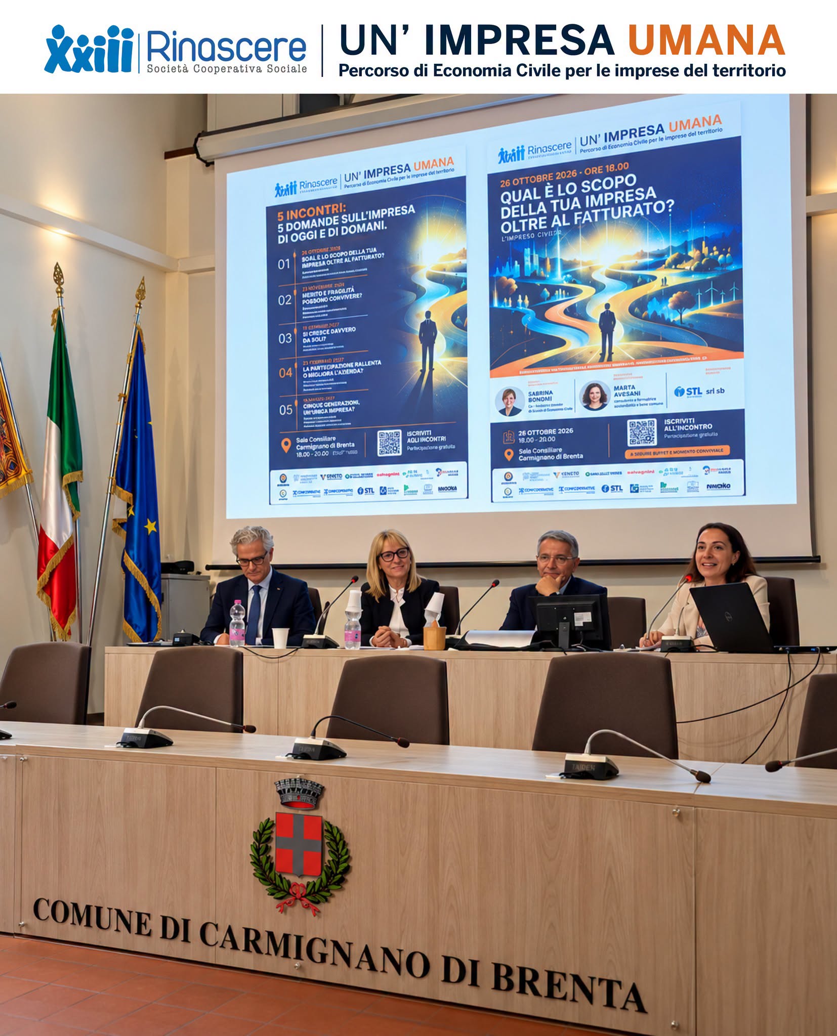 Incontro su “qual è lo scopo della tua impresa oltre al fatturato?”