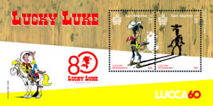 Lucca Comics. Francobolli per Son Goku, Dylan Dog e Lucky Luke